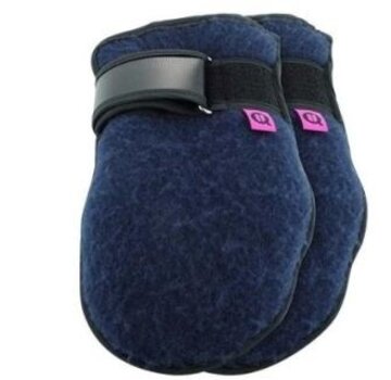 Paar nachthandschoenen, marineblauw, maat M