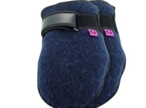 Paar nachthandschoenen, marineblauw, maat M