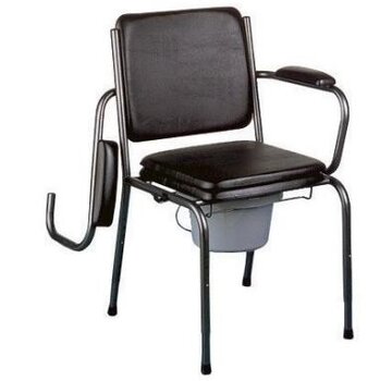 GR15 hygiënestoel, bordeaux/zwart