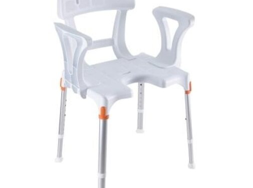 Gcare Home Ergochair verstelbare douchestoel met arm- en rugleuningen