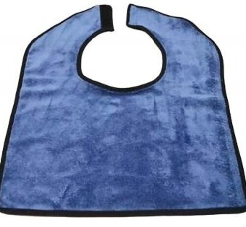 Korte slab, 37 x 46 cm, uit micro-spons bamboe, blauw