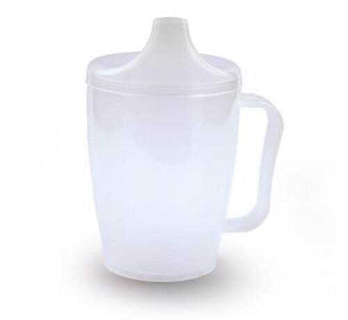 Beker met 2 tuitdeksels, 250 cc, met één handvat