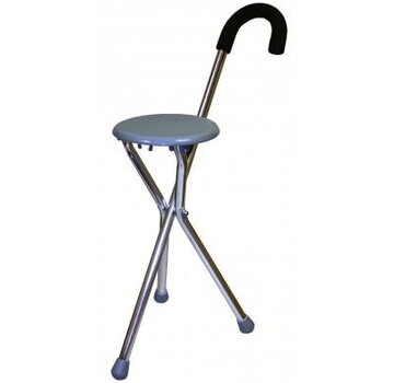 Aluminium driepikkel met zitje