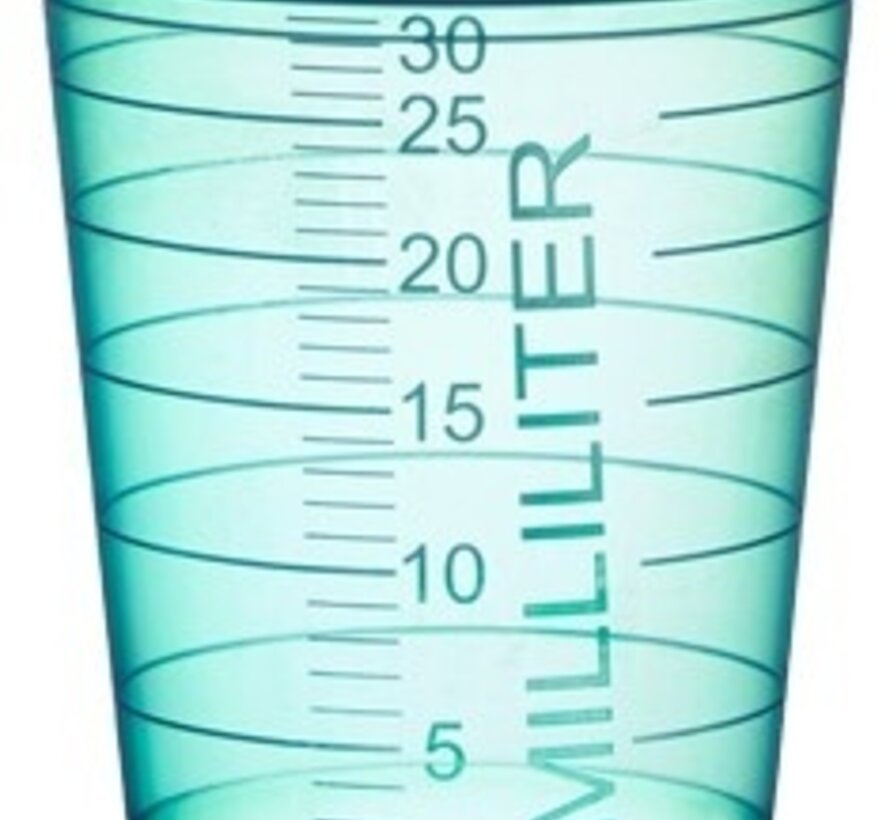 Medicijnbekers 25-30 cc - hoog model