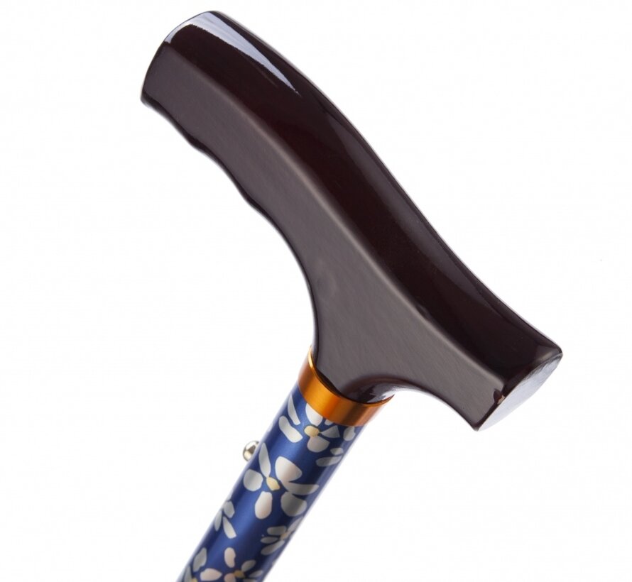 Opvouwbare wandelstok - gebloemd