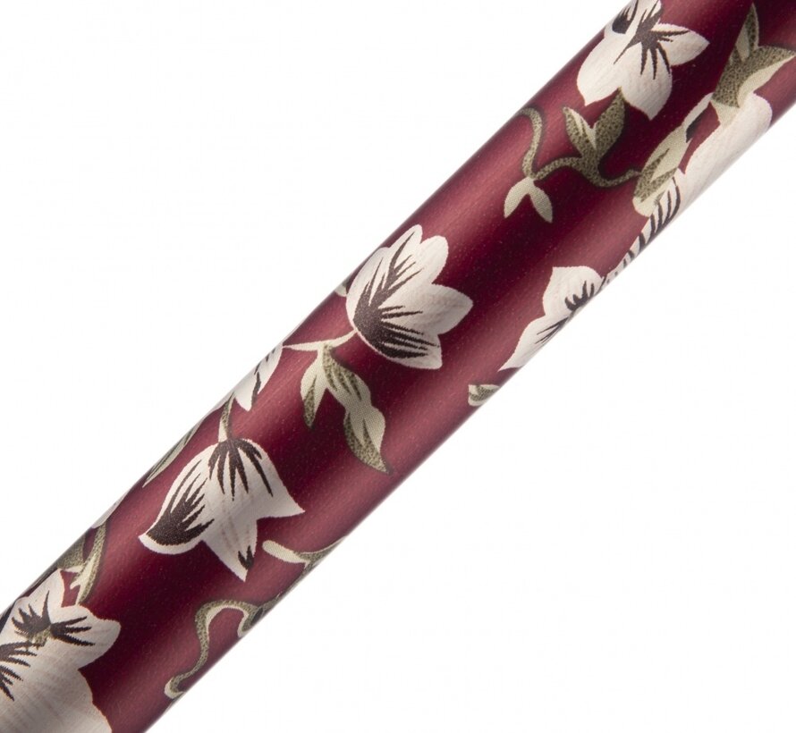 Opvouwbare wandelstok - burgundy