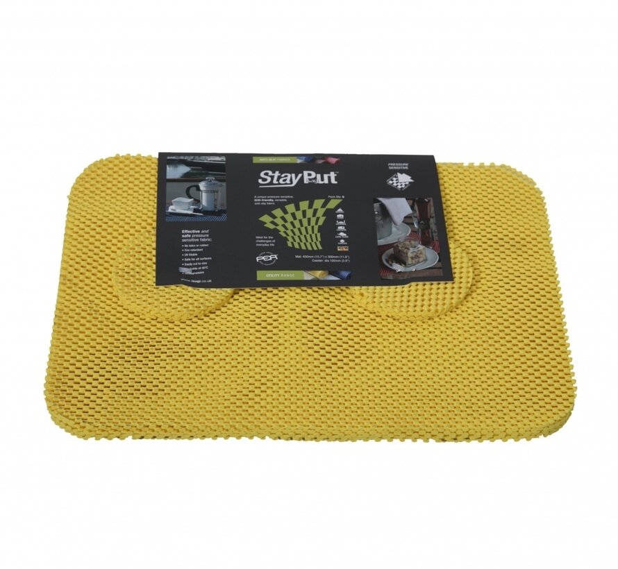 Anti-slip placemat en onderzetter