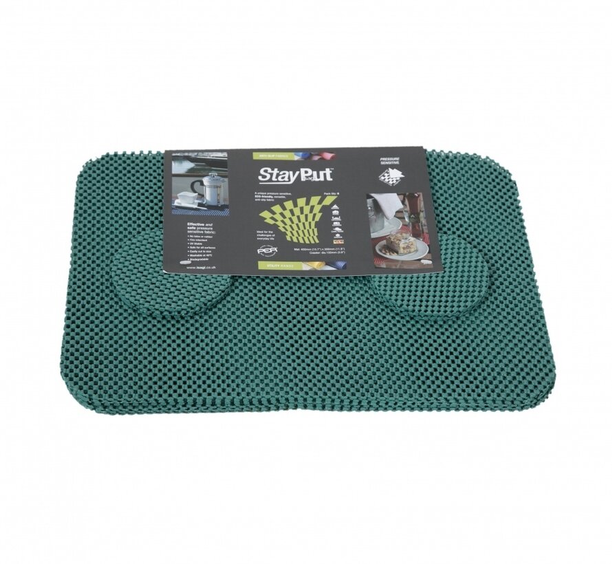 Anti-slip placemat en onderzetter