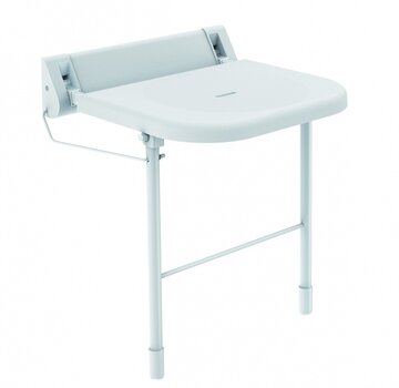 Opklapbaar douchezitje met vloersteunen