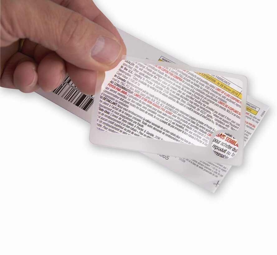 Vergrootglas visitekaartje