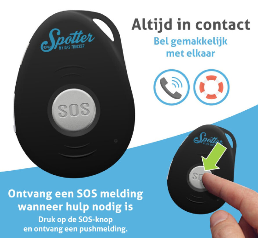 Spotter X10 GPS tracker met SOS knop