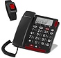 Telefoon met grote toetsen en draadloze SOS-zender