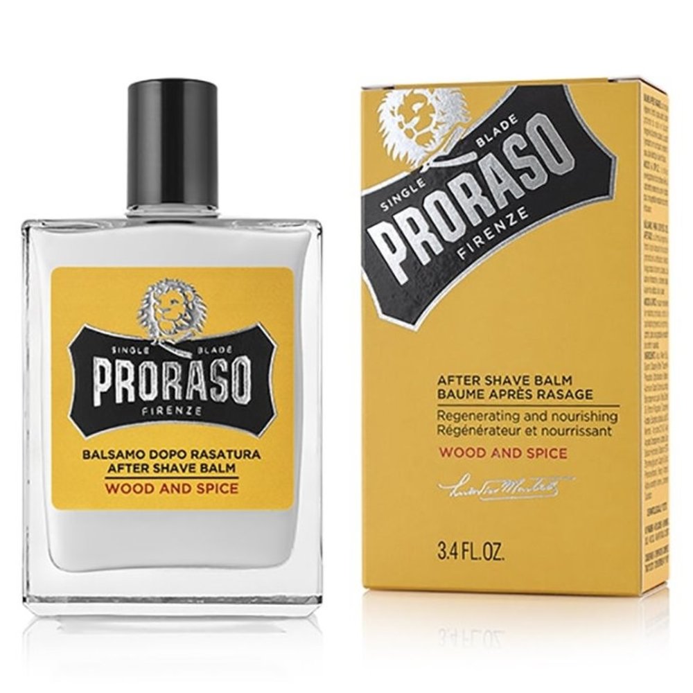 Proraso Aftershave Balm Wood & Spice 100 ml Barber Brands Europe