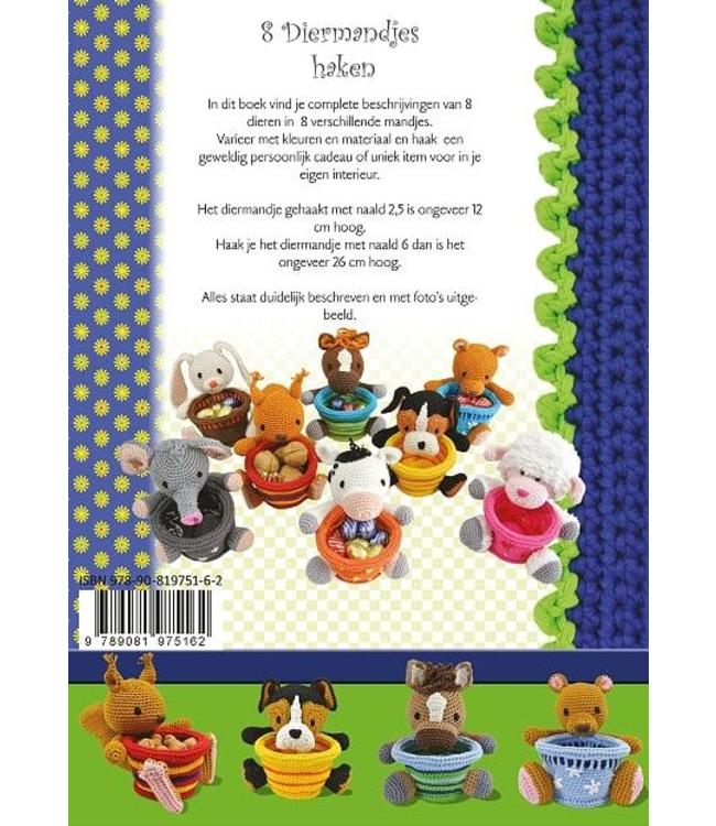 Haakpret 8 Diermandjes haken - Anja Toonen
