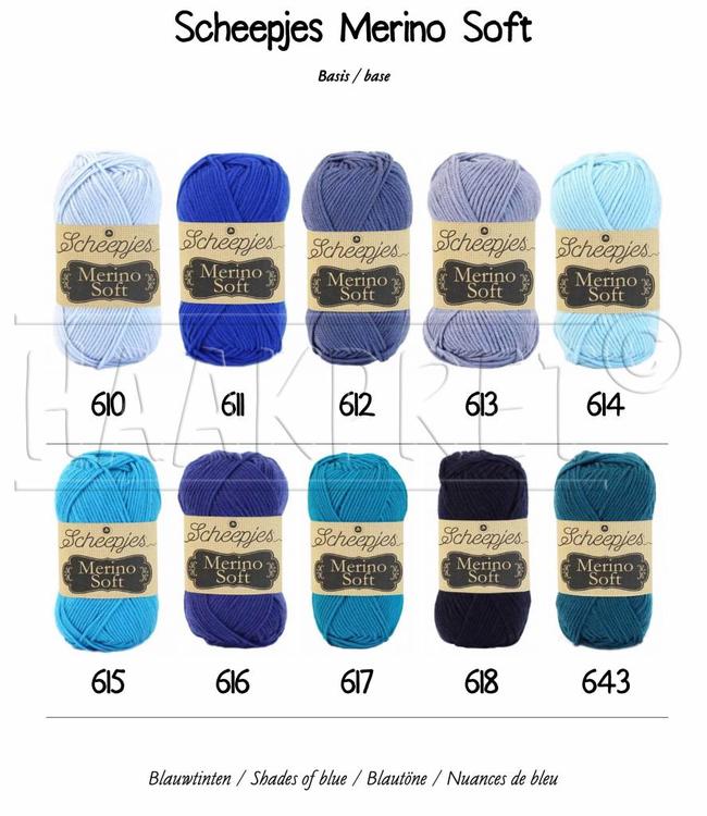 Scheepjes Merino Soft Fil à Tricoter - 50g, 105m, Teinte 610 Tourneur, Pour Pulls Et Châles