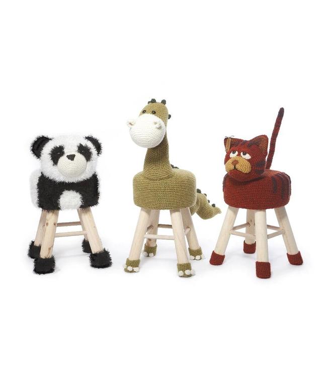 Haakpret Tabourets animaliers au crochet, partie 2 - Anja Toonen