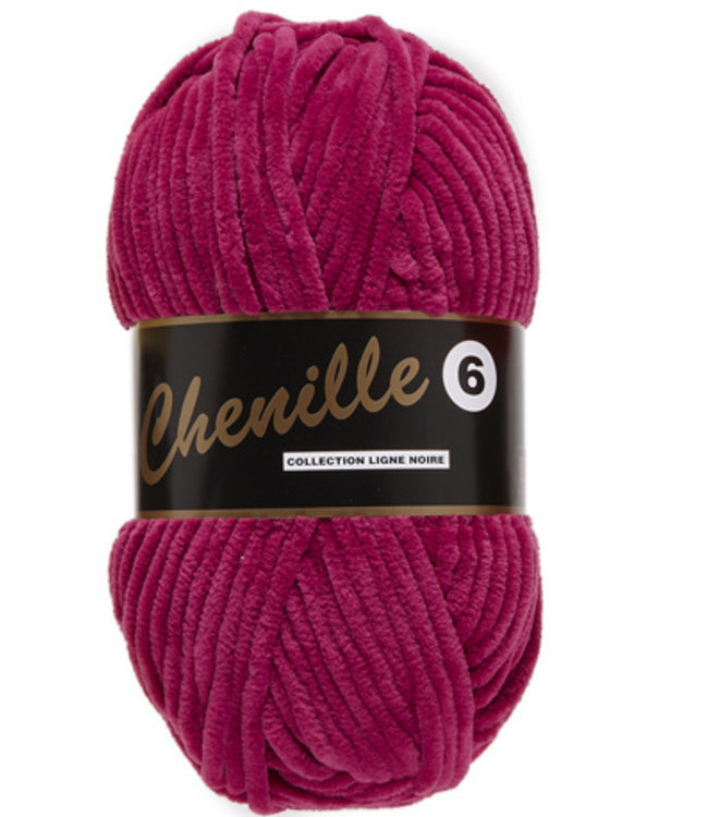 Lammy Yarns Chenille 6 - 730 - donker roze