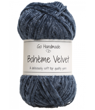 Go Handmade Bohème Velvet Fine - Blue