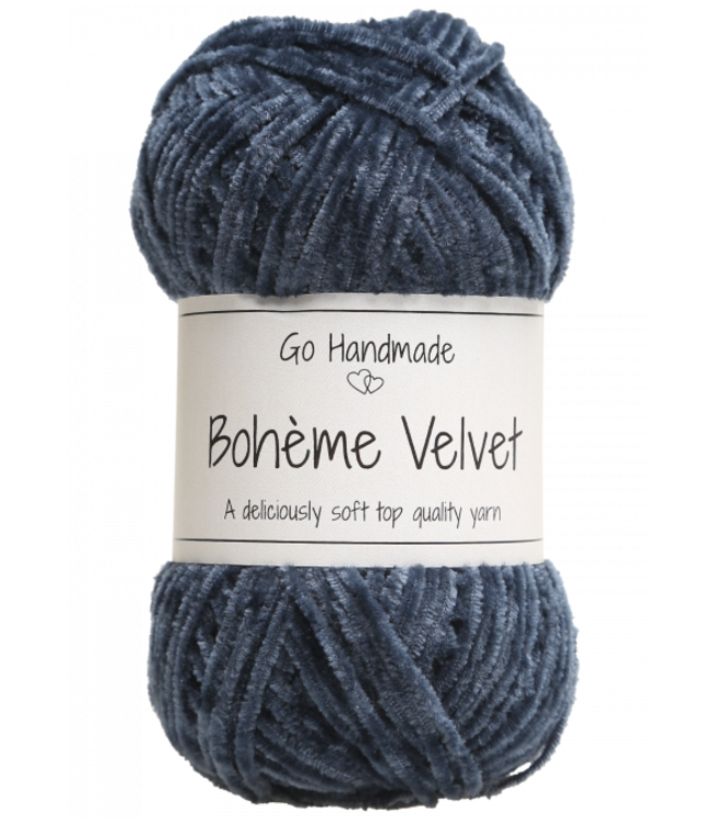 Go Handmade Bohème Velvet Fine - Blue