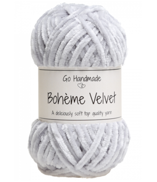 Go Handmade Bohème Velvet Double - Light Grey