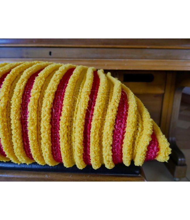 Haakpret Kussenhoes streep met 2 kleuren basis A5 (NL)