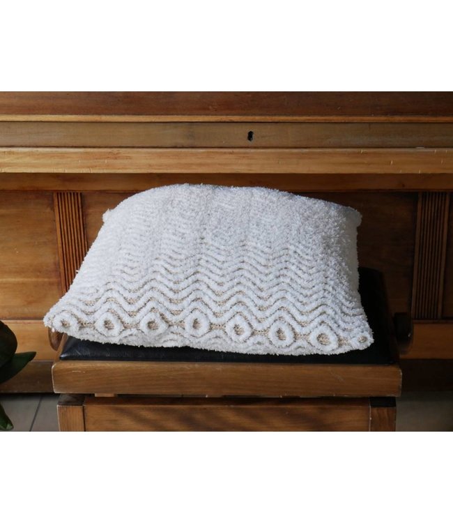 Haakpret Kussenhoes wave met 1 kleur A5 (NL)