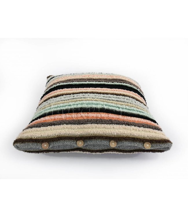 Haakpret Kussenhoes Multicolor streep A5 (NL)