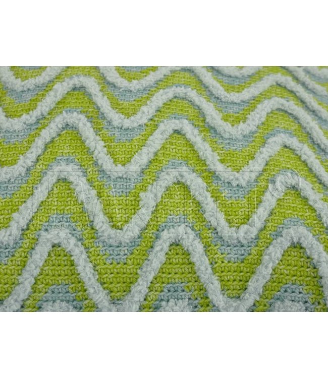 Haakpret Kussenhoes wave met 2 kleuren basis A5 (NL)