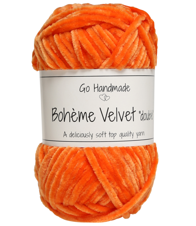 Go Handmade Bohème Velvet Double - Warm Orange