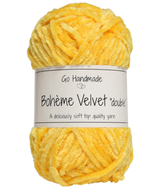 Go Handmade Bohème Velvet Double - Giraffe Yellow