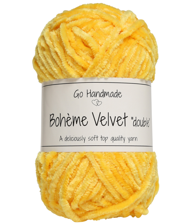 Go Handmade Bohème Velvet Double - Giraffe Yellow