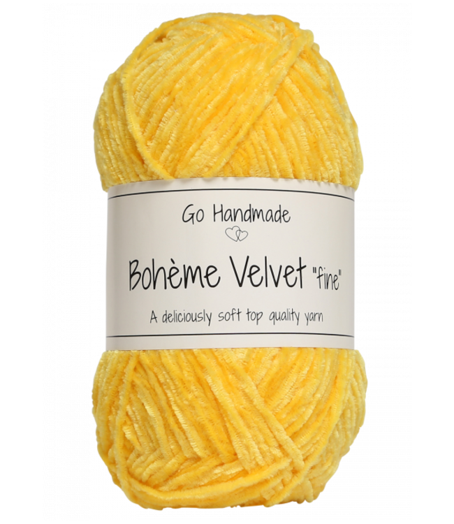Go Handmade Bohème Velvet Fine - Giraffe Yellow