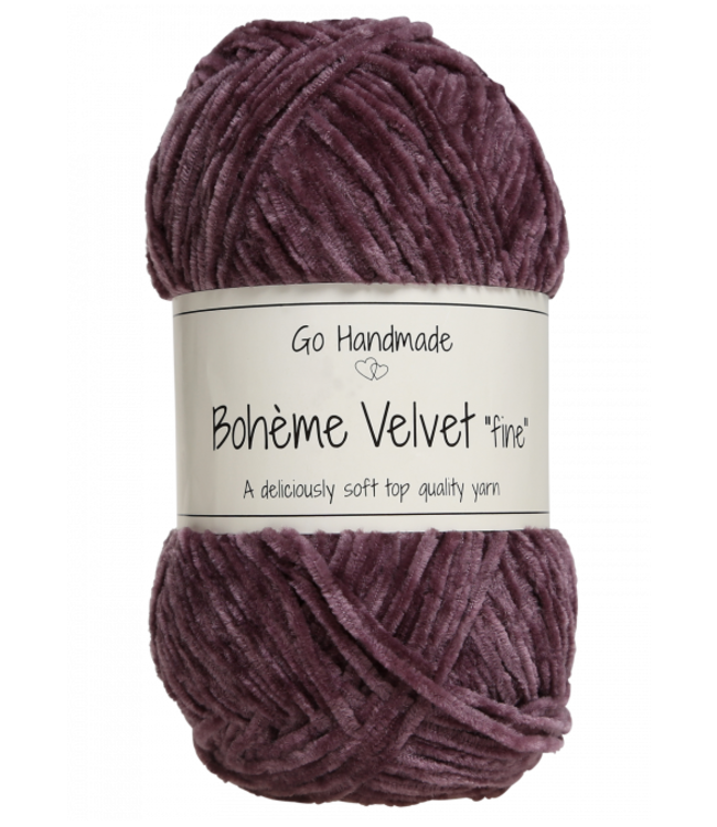 Go Handmade Bohème Velvet Fine - Dark Lavender