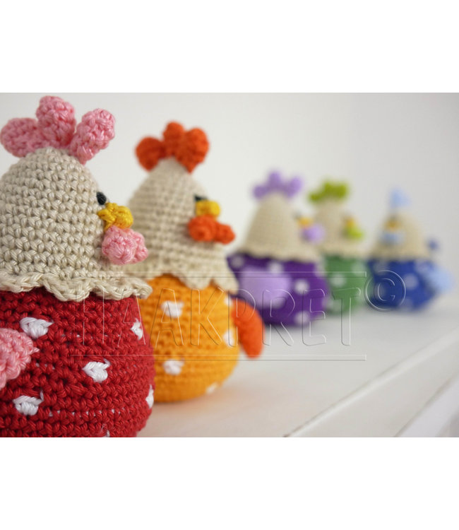 Haakpret Polka Dot Egg Cups A5 - English