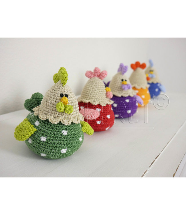 Haakpret Polka Dot Egg Cups A5 - Anglais