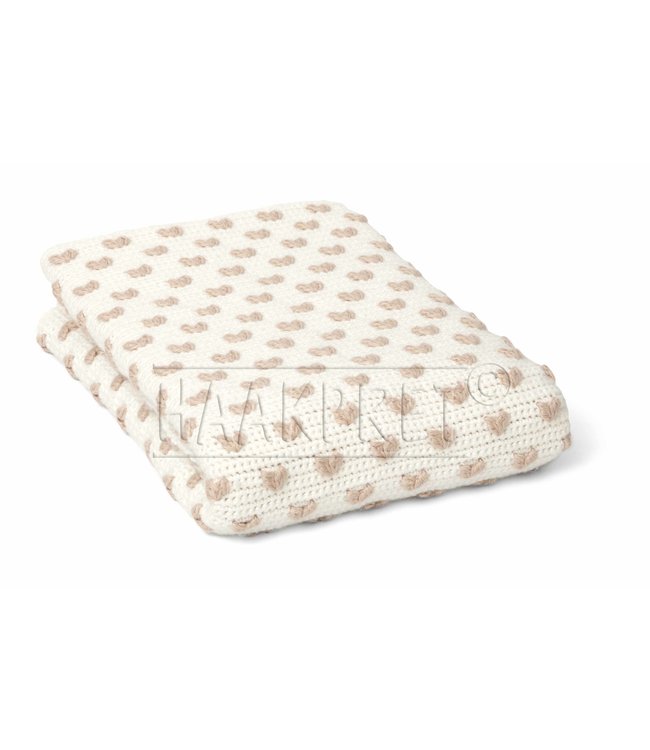 Haakpret Pattern baby blanket with small heart (Dutch)