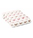 Haakpret Pattern baby blanket with colored heart (Dutch)
