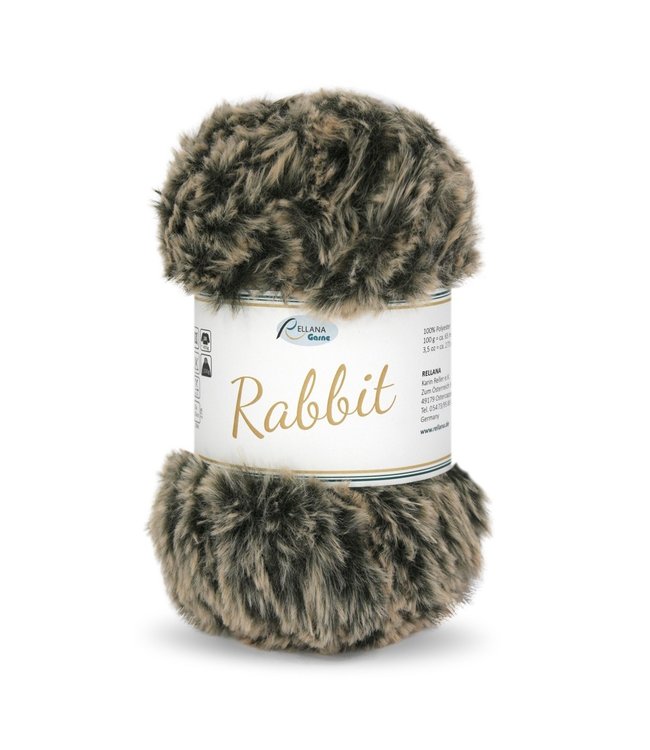 Rellana Rabbit 100g -  06 - beige-zwart melé