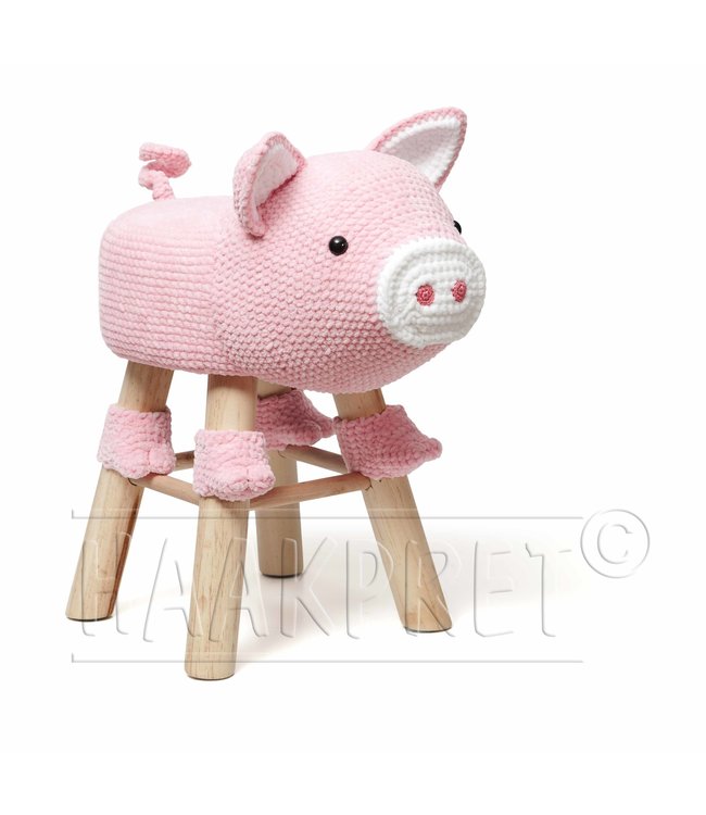 Haakpret Animal Stool crochet part 3 - Englisch