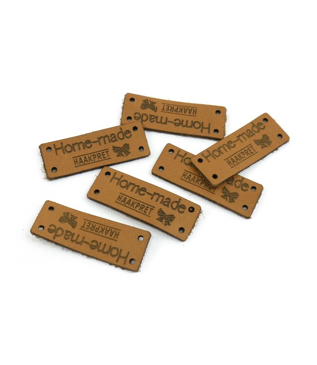 Haakpret 10 stuks Labels Home-made Haakpret