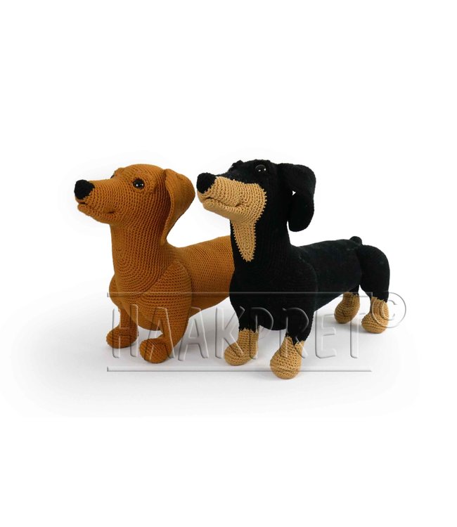 Haakpret Timmie Teckel werkbeschrijving A5 - Nederlands