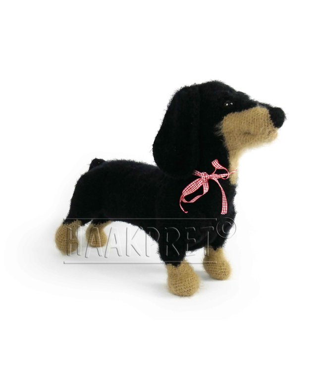 Haakpret Timmie Teckel werkbeschrijving A5 - Nederlands