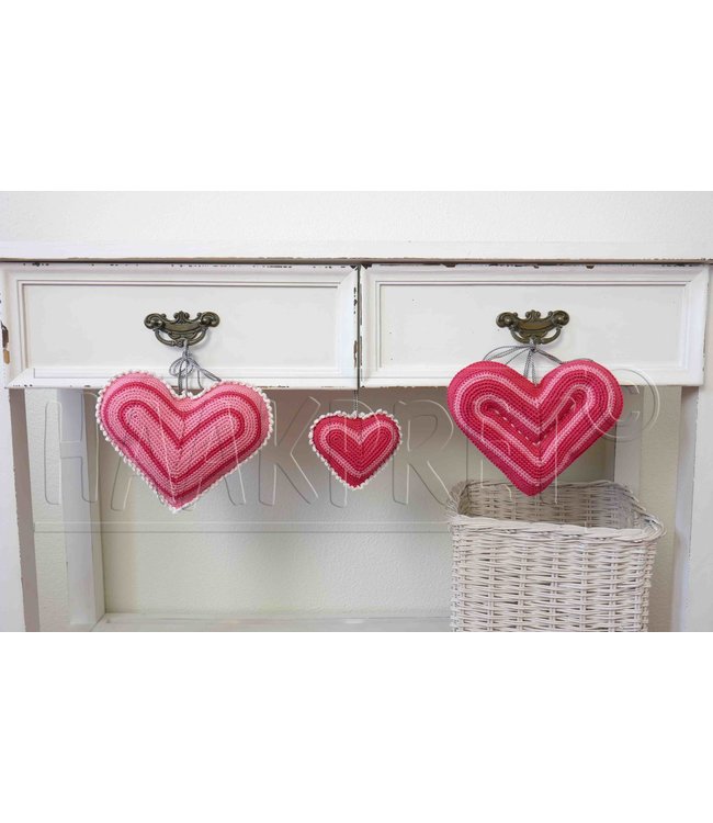 Haakpret Heart big and small A5 Dutch
