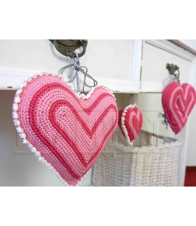 Haakpret Heart big and small A5 Dutch