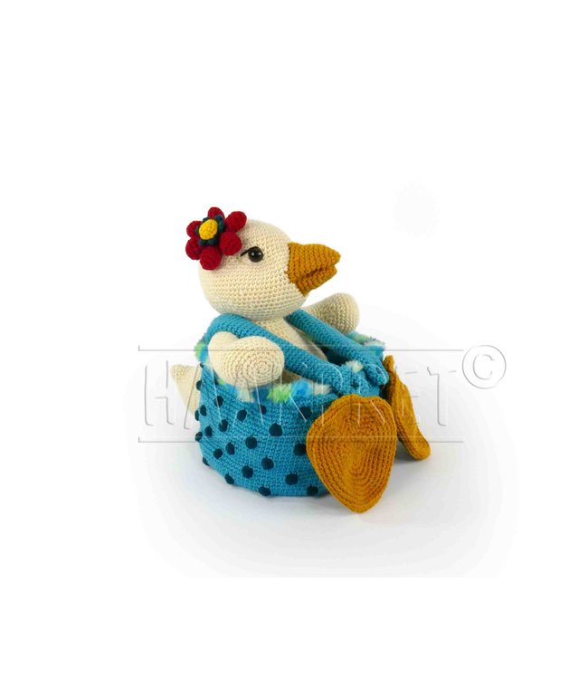 Haakpret Eefje Eendmandje werkbeschrijving A5 - Niederländisch