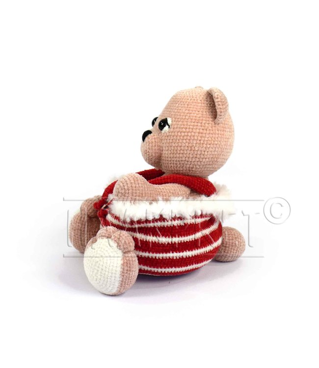 Haakpret Bennie Beer mandje werkbeschrijving A5 - Nederlands