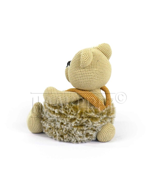 Haakpret Bennie Beer mandje werkbeschrijving A5 - Nederlands