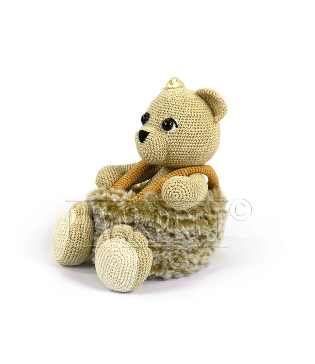 Haakpret Bennie Beer mandje werkbeschrijving A5 - Nederlands