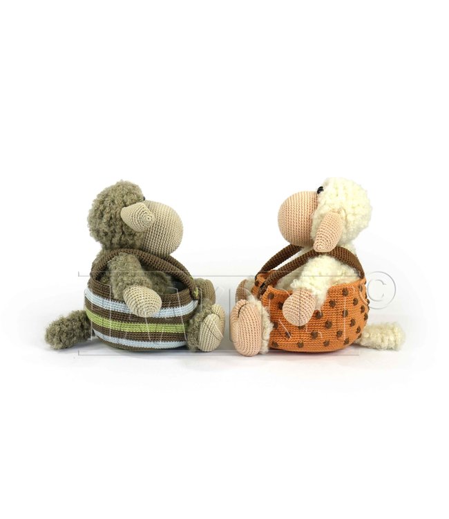 Haakpret Sammie Schaap mandje mandje werkbeschrijving A5 - Néerlandais