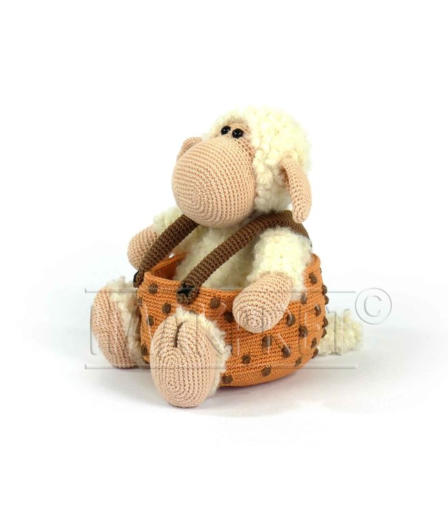 Haakpret Sammie Schaap mandje mandje werkbeschrijving A5 - Néerlandais